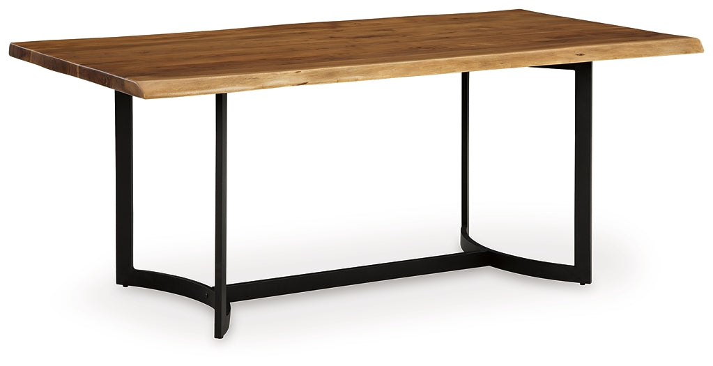 Fortmaine Modern Acacia Wood Rectangular Dining Table