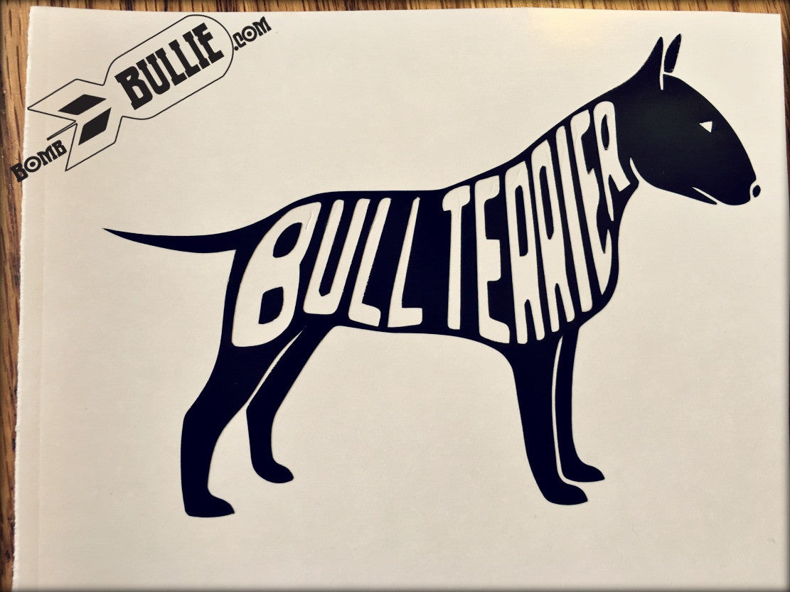Bull Terrier Decal - High-Quality Vinyl Sticker for Dog Lovers