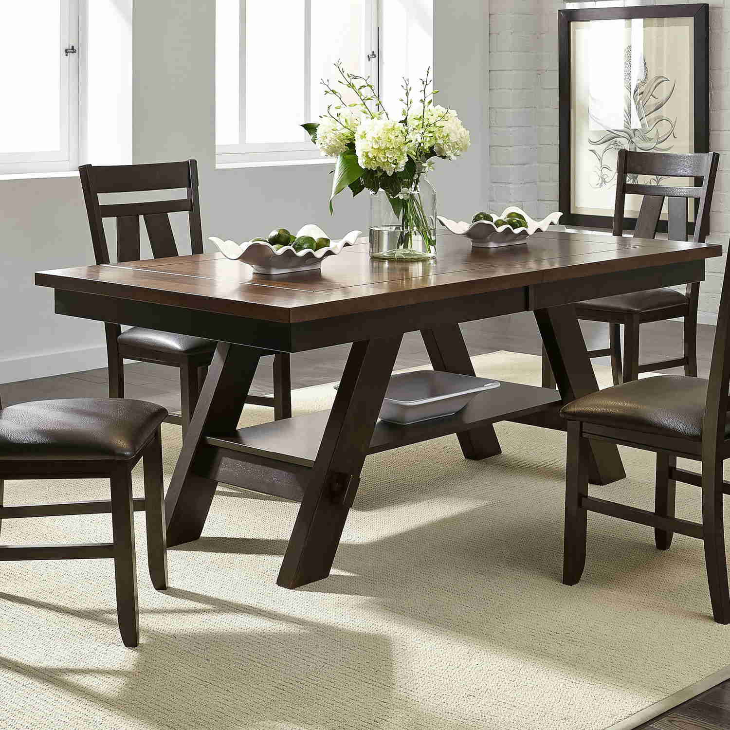 Lawson Rectangular Dining Table with Espresso Finish