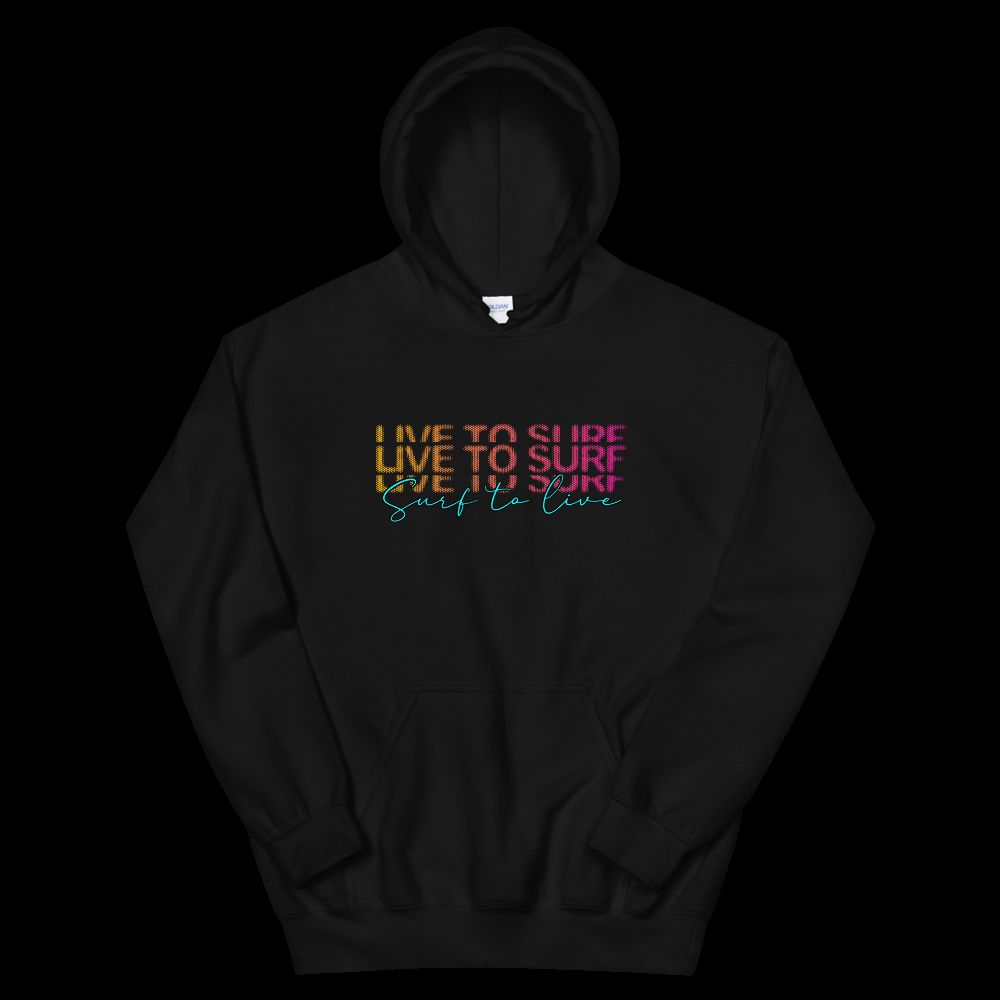 Cozy & Stylish Live to Surf Unisex Hoodie