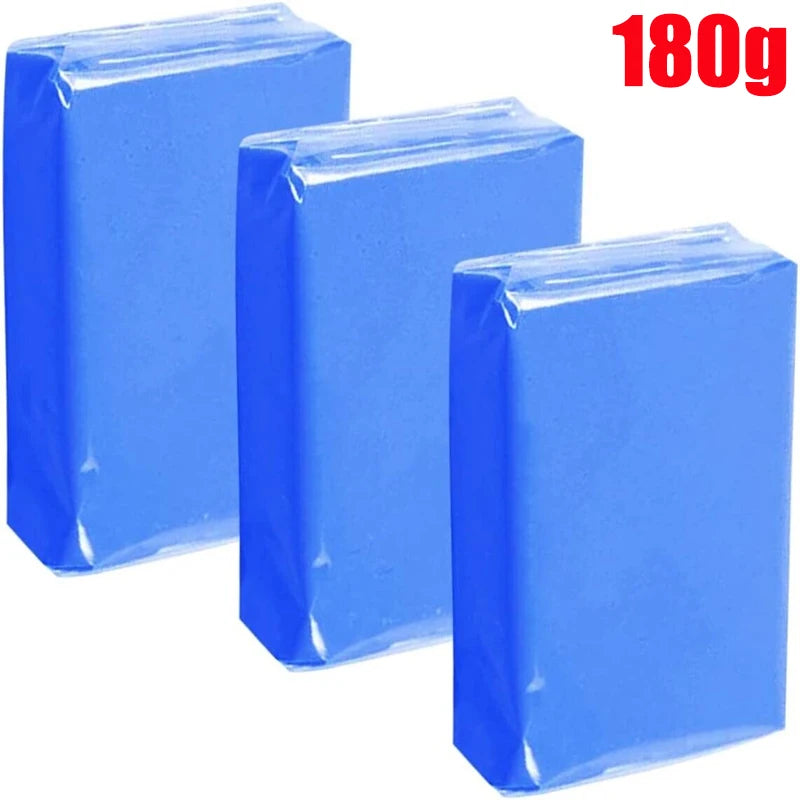 Enhanced Clay Bar Car Cleaning Kit - Magic Blue Detailing Mud for Deep Clean