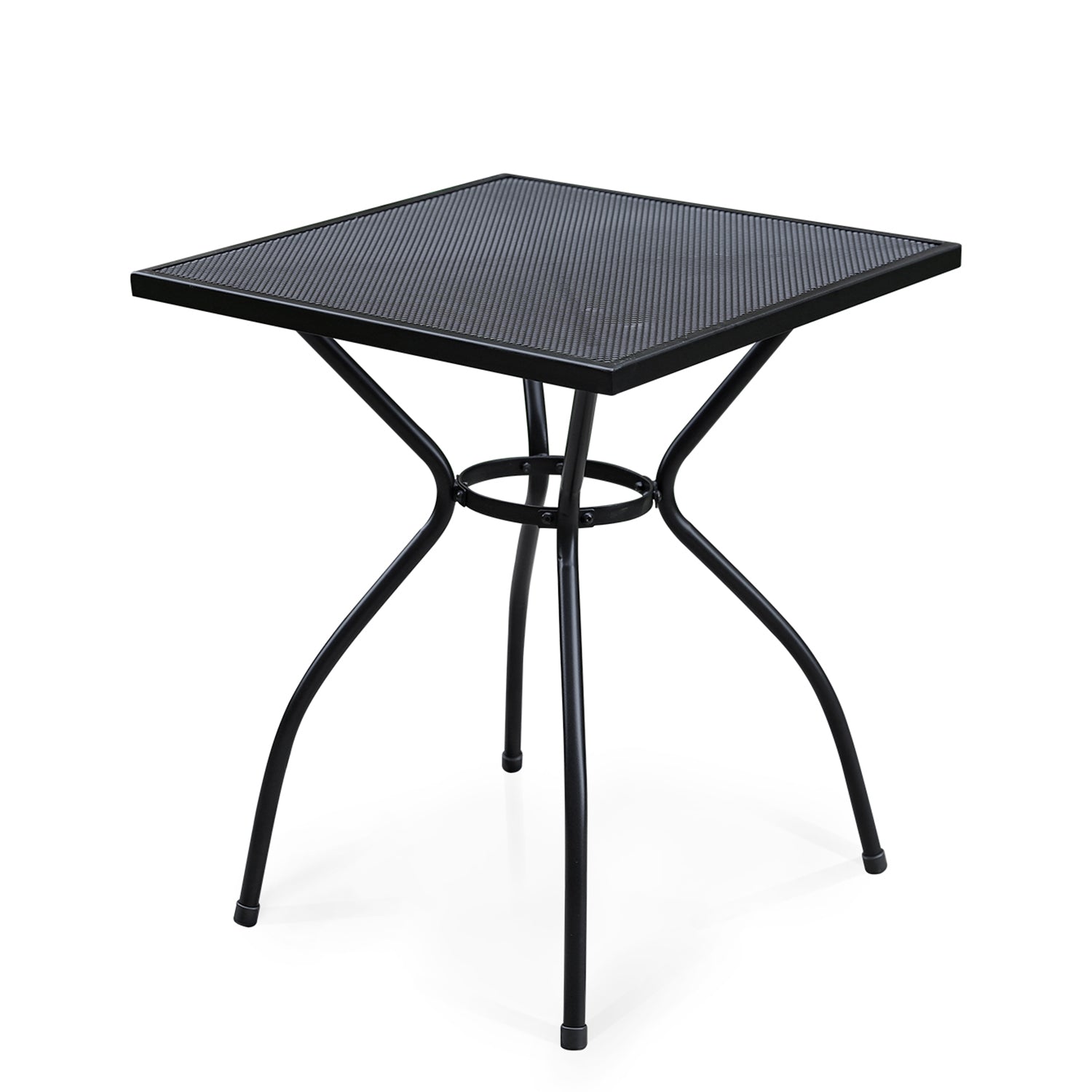 Stylish Mesh Design Outdoor Steel Square Bistro Table