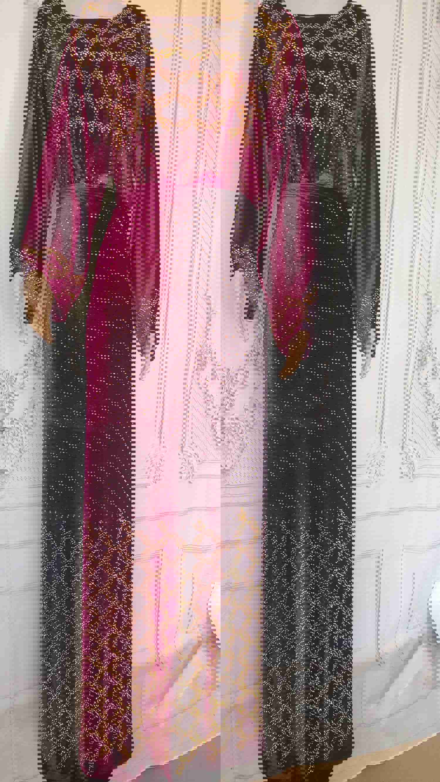 Elegant 3-Piece Italian Velvet Ensemble with Swarovski Stones