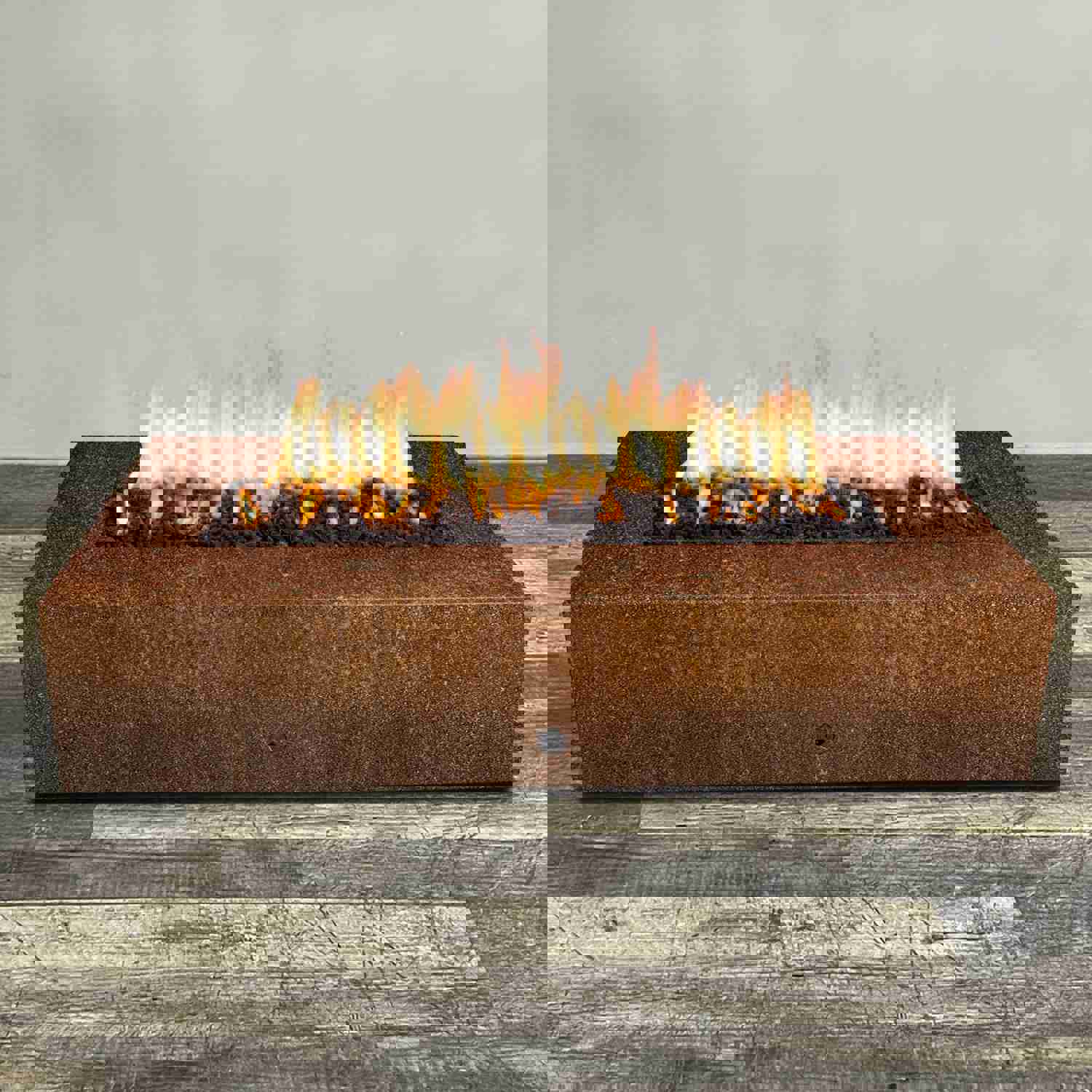 Starfire Designs Gravity 72" x 38" Rectangle Corten Steel Gas Fire Pit