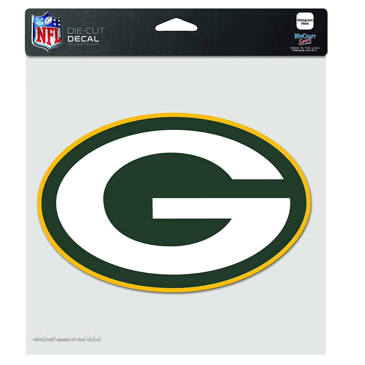 Green Bay Packers Die-Cut Decal Sticker, 8x5 Inches