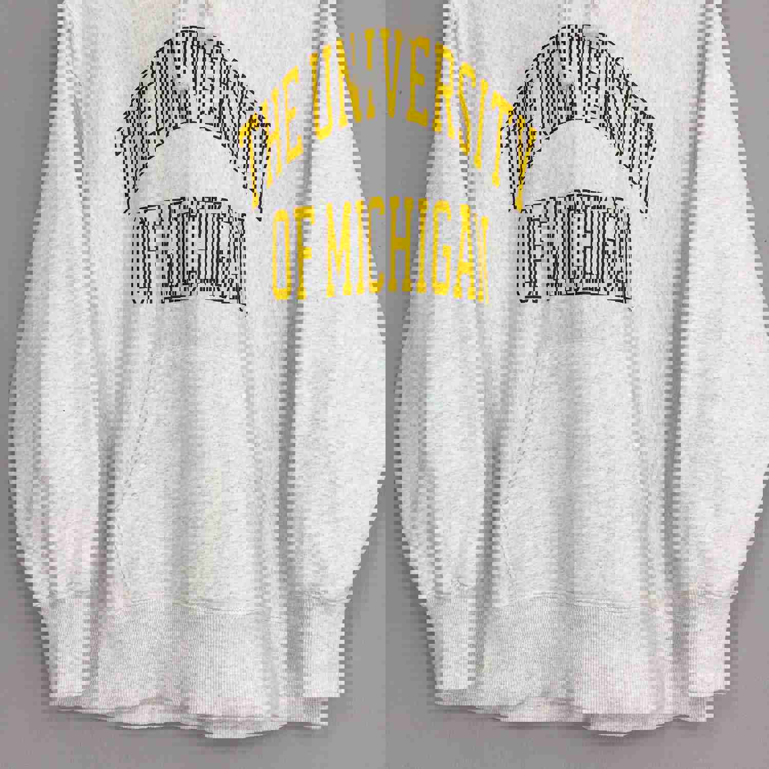 Vintage Michigan University Hoodie Sweater - Medium Size