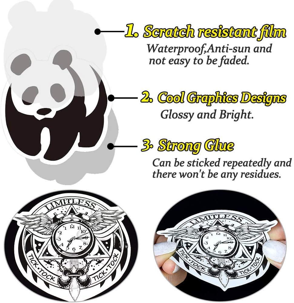 QTL Durable Vinyl Stickers for Laptops, Cars, and Home Decor