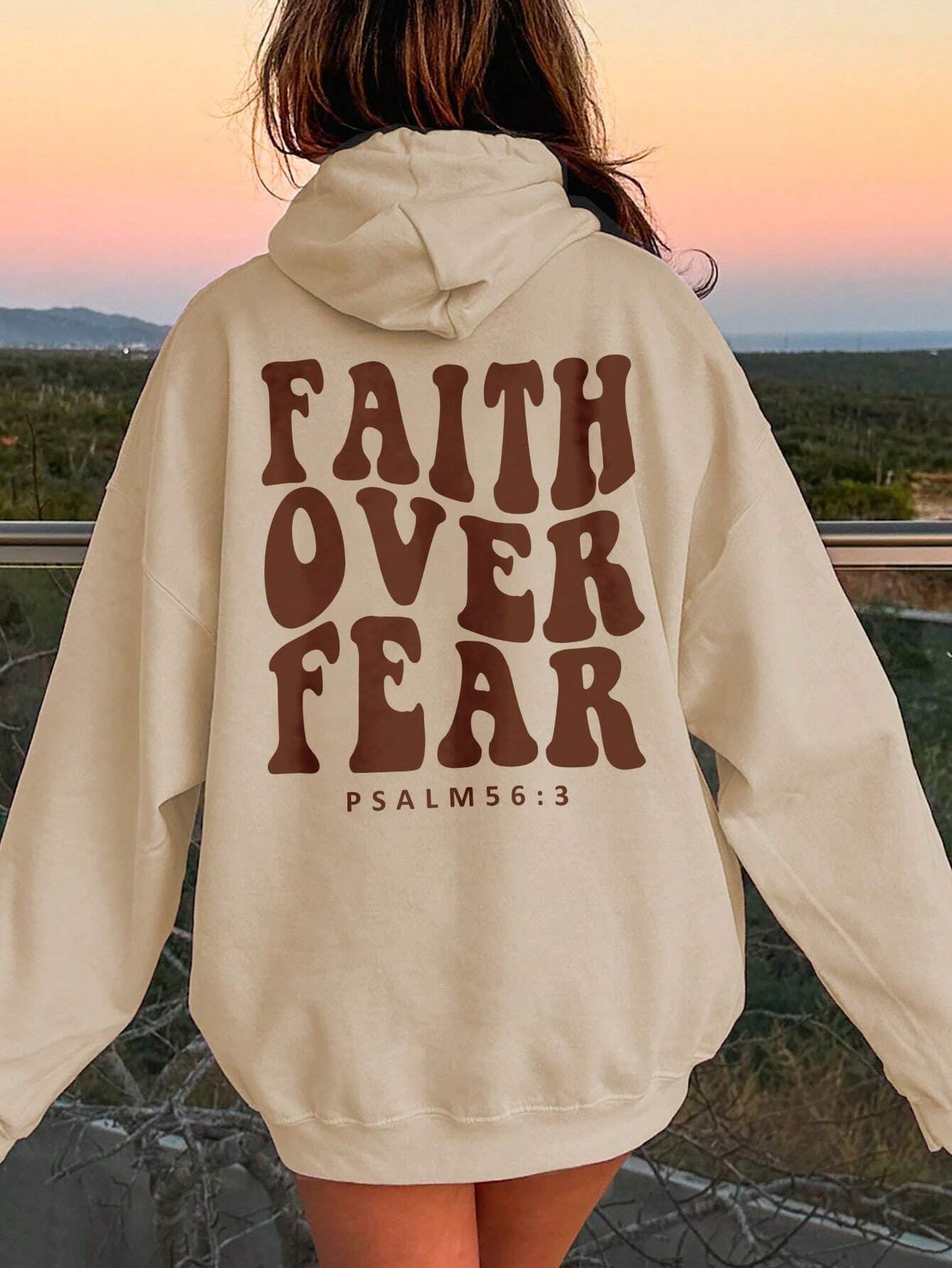 Casual Cotton-Blend Dropped Shoulder Hoodie