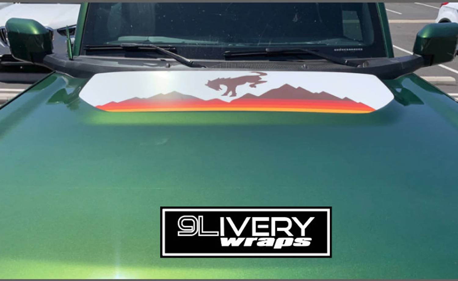 Vintage-Inspired Ford Bronco Decals with Customizable Colors