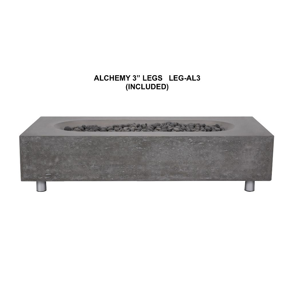 Shangri-La Fire Table: Elegant Outdoor Concrete Gas Fire Pit