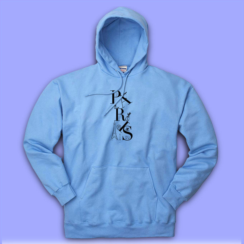 Eiffel Tower Paris Logo Men's Hoodie