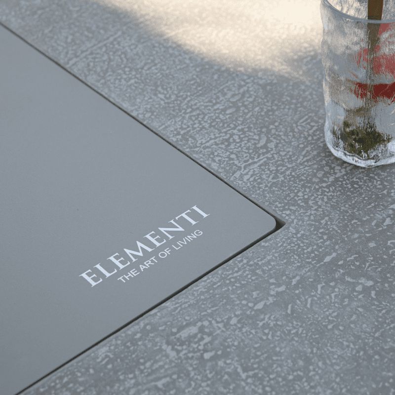 Elementi Plus Riviera Rectangular Concrete Fire Pit Table