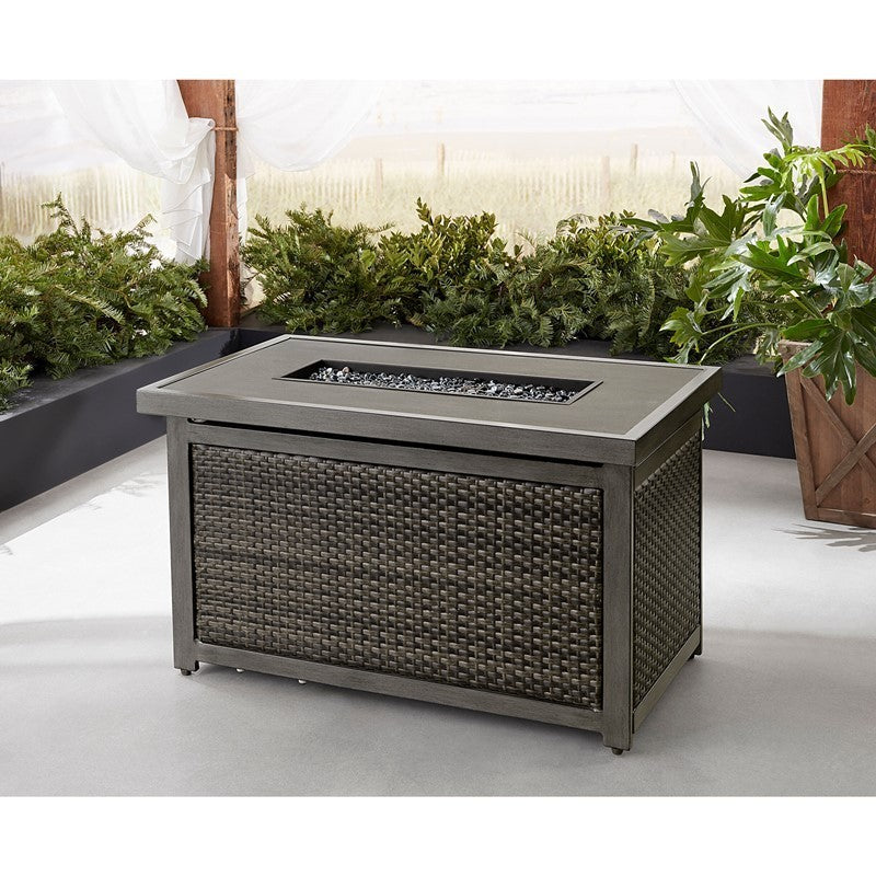 Pasadena Outdoor Aluminum Gas Fire Pit Table