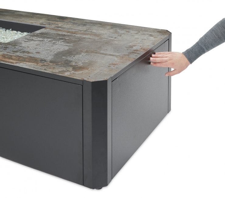 Kinney Modern Outdoor Gas Fire Pit Table