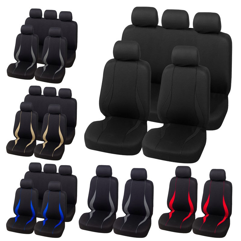 Universal Car Seat Cover Set for Chevrolet Onix, Hyundai HB20, and Other Cars