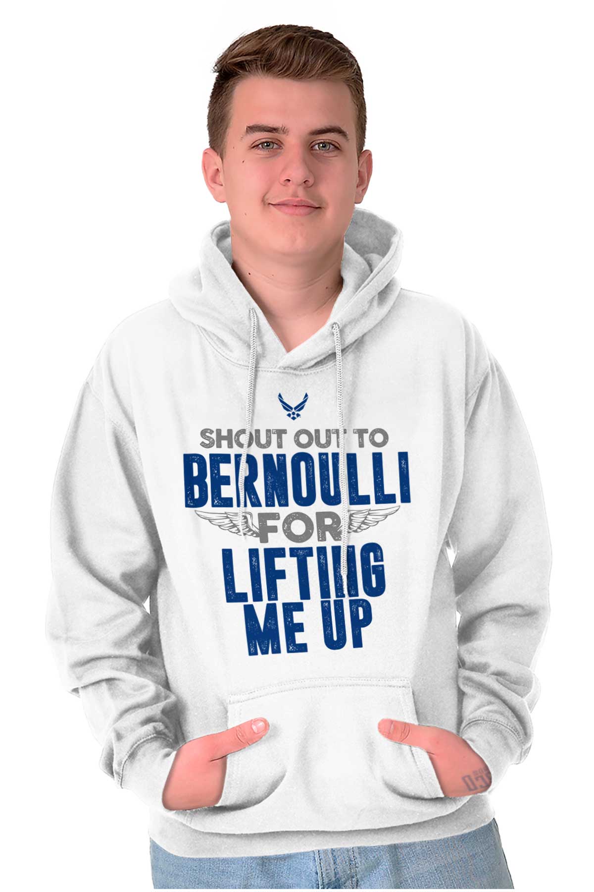 Patriotic Air Force Drawstring Hoodie