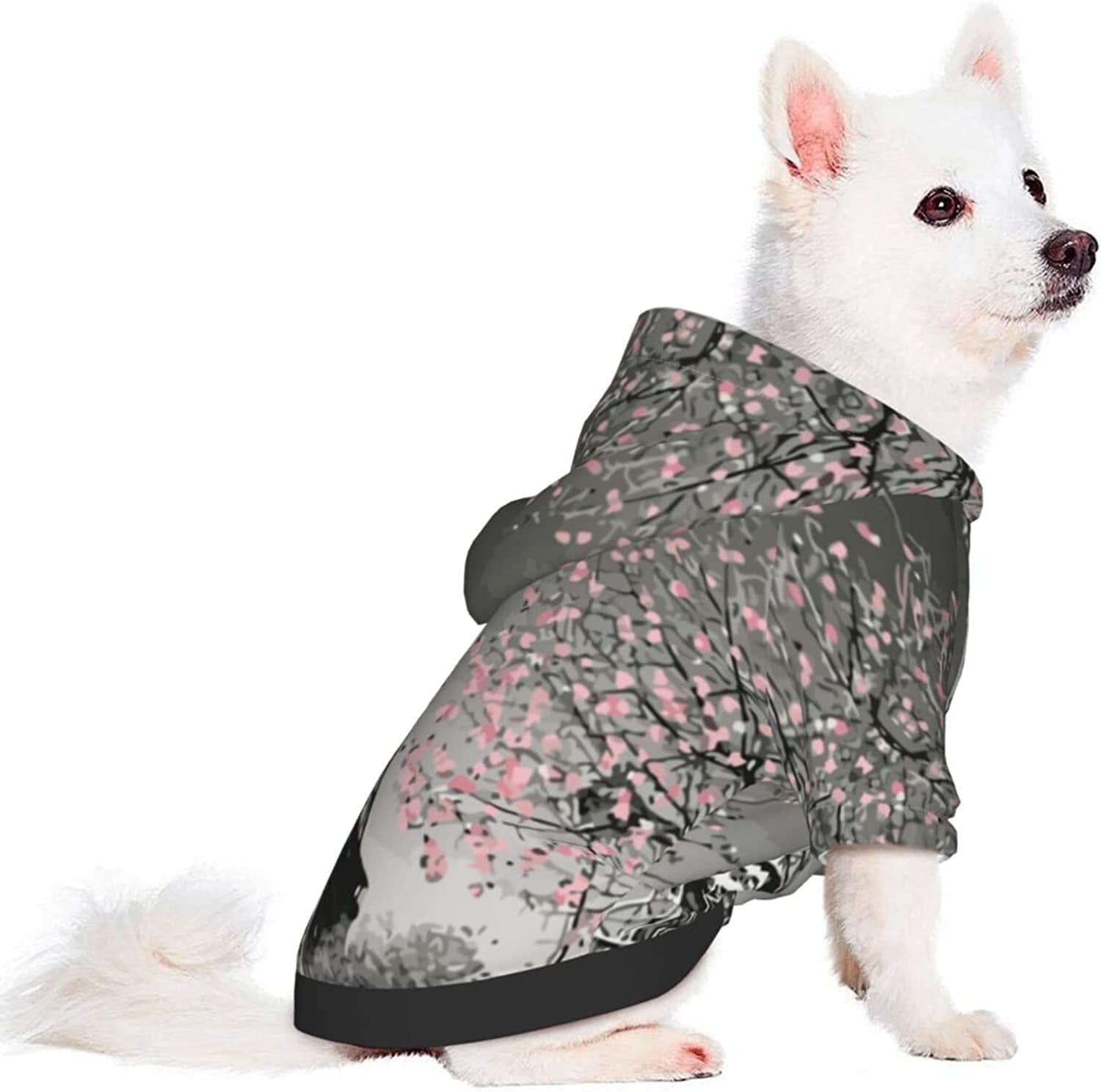 Elegant Paris Tower-Themed Pet Hooded Sweatshirt