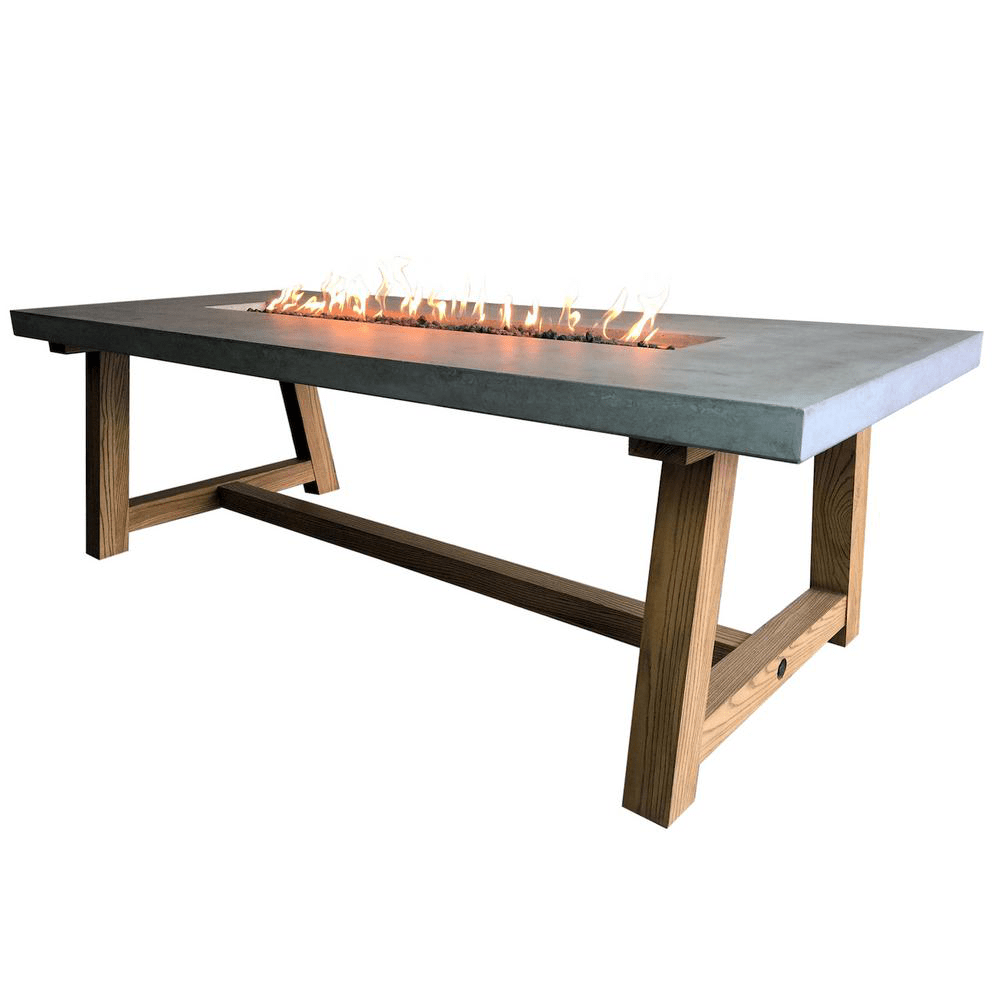 Elementi Sonoma Outdoor Dining Fire Pit Table OFG201