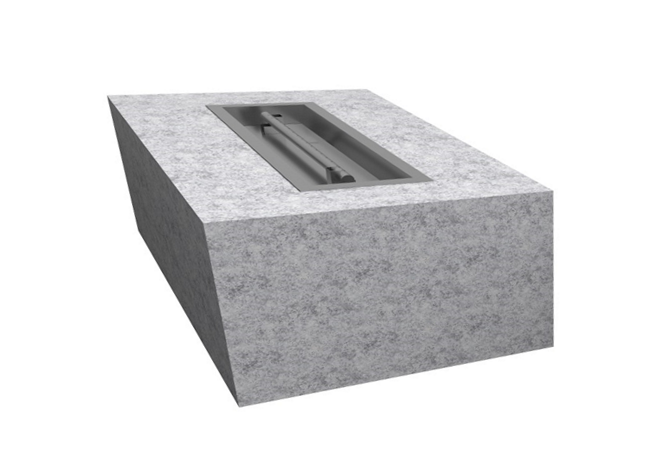Customizable Rectangular Gas Fire Pit Kit - 96" x 24" x 16"