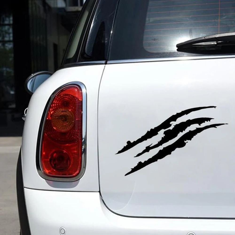 Reflective Monster Claw Car Sticker - Unique Dinosaur Raptor Paw Mark Decal