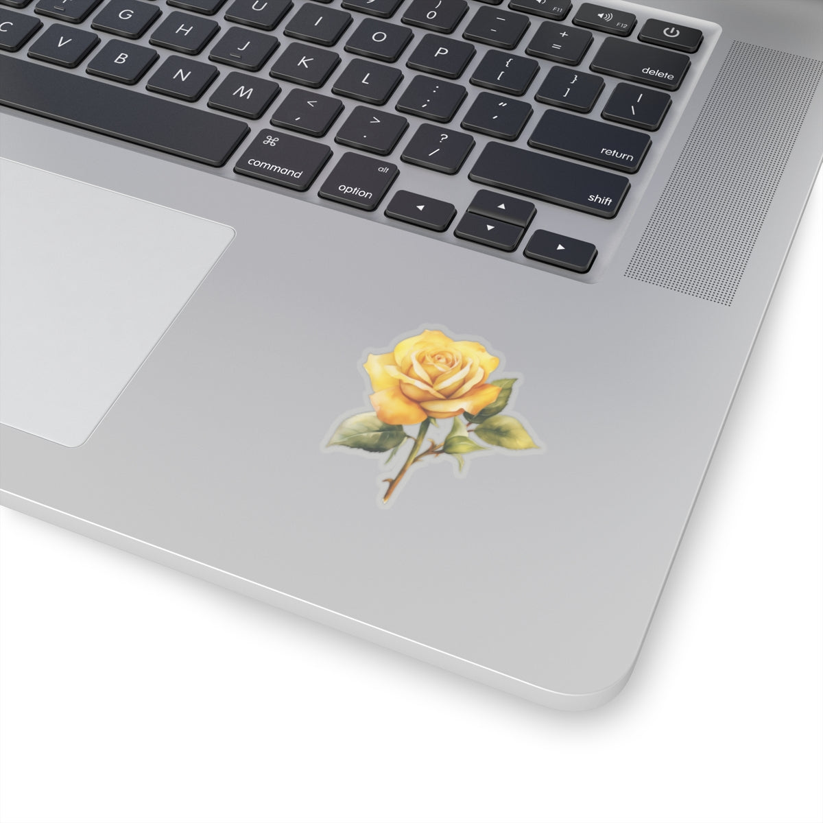 Watercolor Yellow Rose Vinyl Sticker Decal