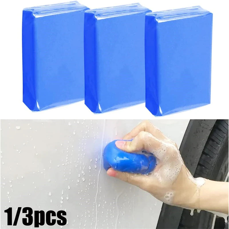 Enhanced Clay Bar Car Cleaning Kit - Magic Blue Detailing Mud for Deep Clean