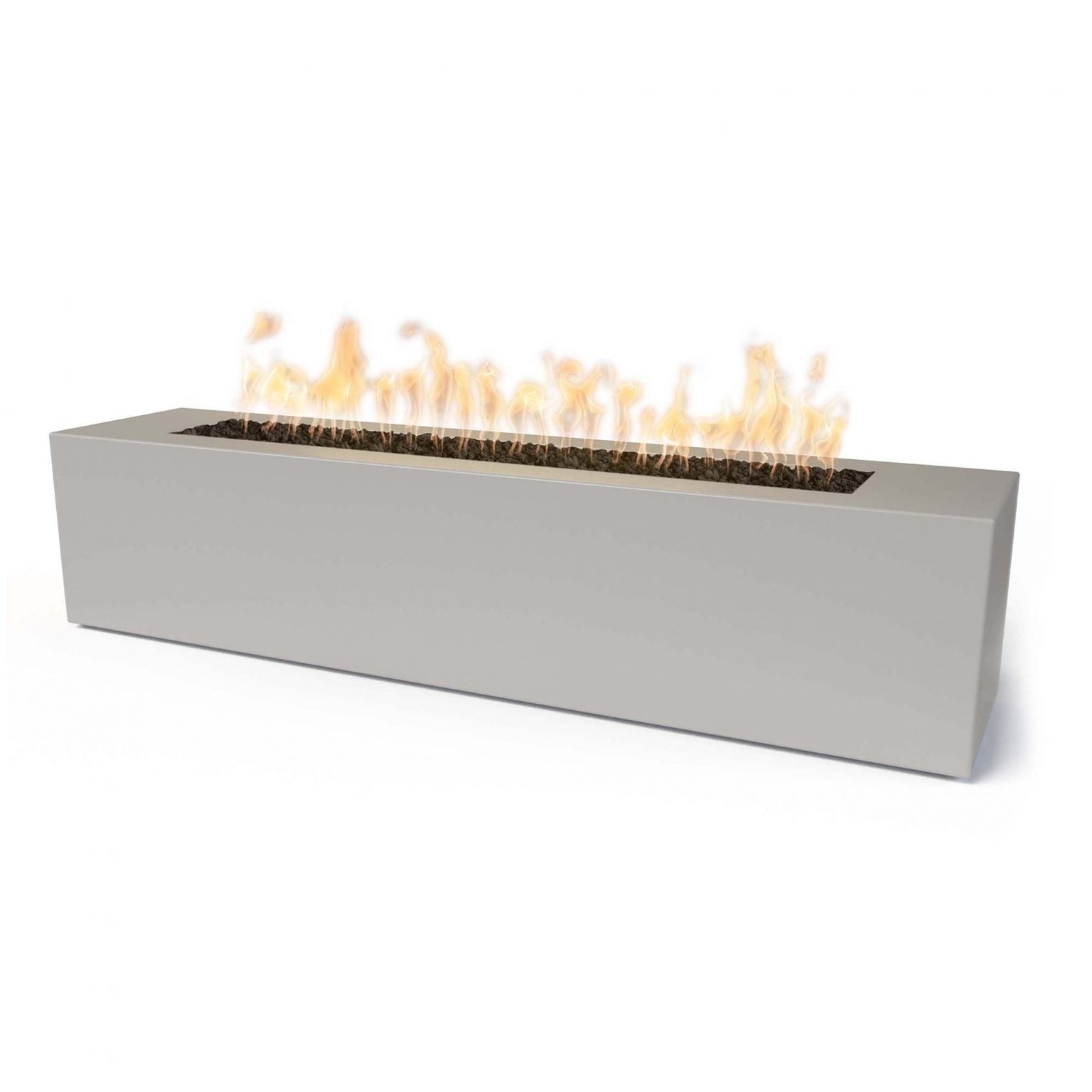 Outdoor Plus Carmen Rectangle Fire Pit with Powder Coated Steel and Free Cover