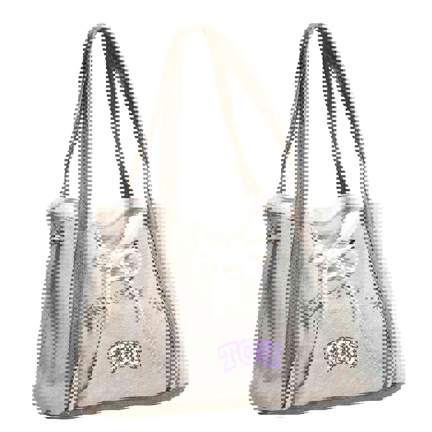 Texas Christian University Embroidered Hoodie Purse