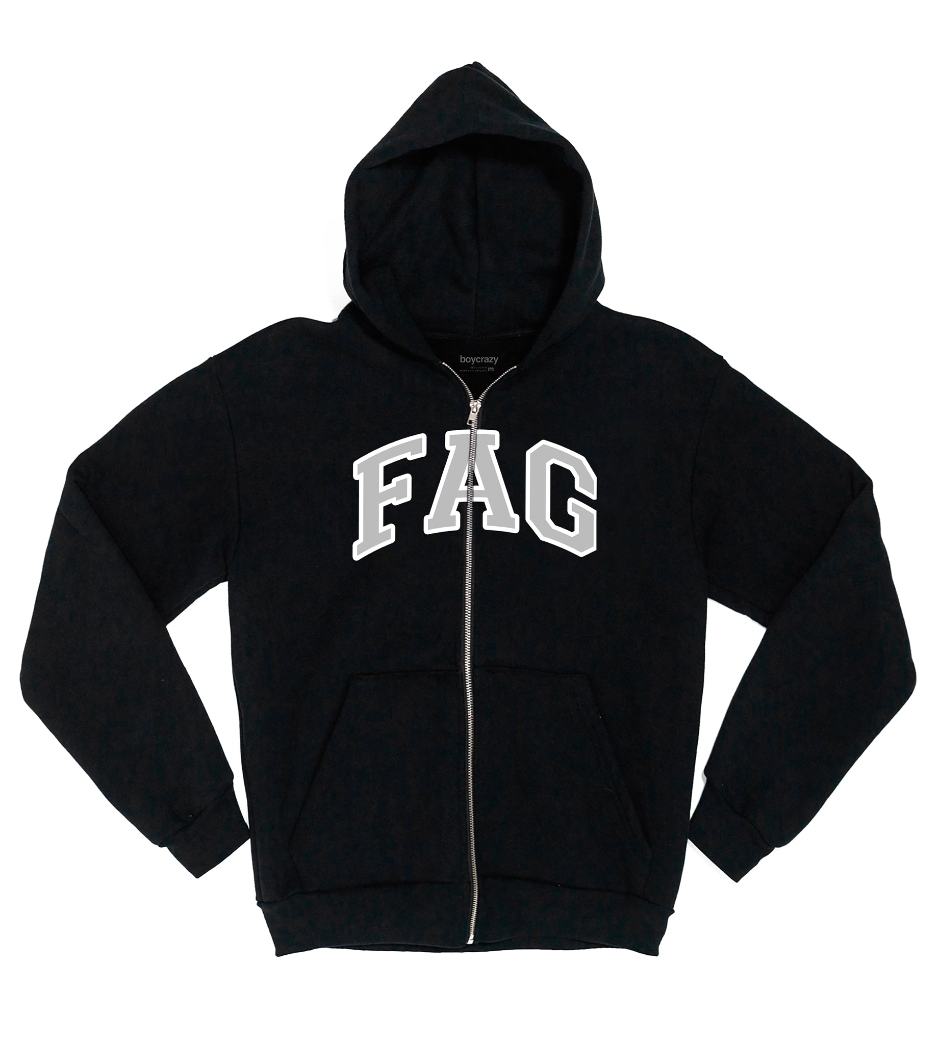 FAG Custom Screen Printed Zip-Up Hoodie