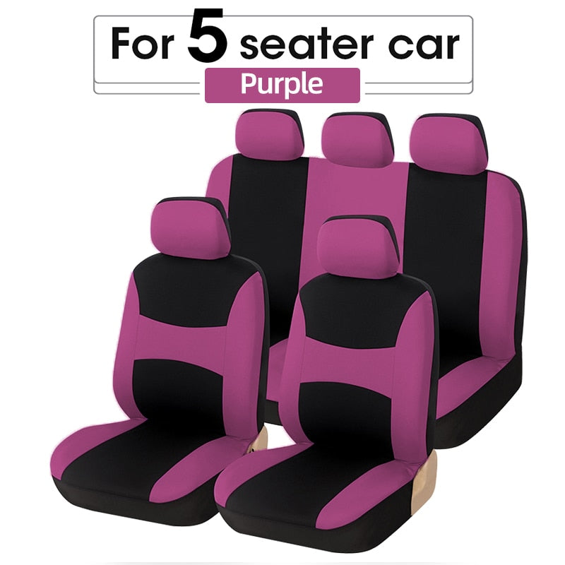 Universal Car Seat Cover Set with Airbag Compatibility