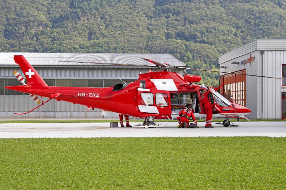 Augustwestland AW109 Helicopter Swiss-Themed Wall Decal