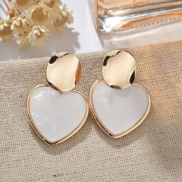Stylish Geometric Acrylic Drop Earrings for Women