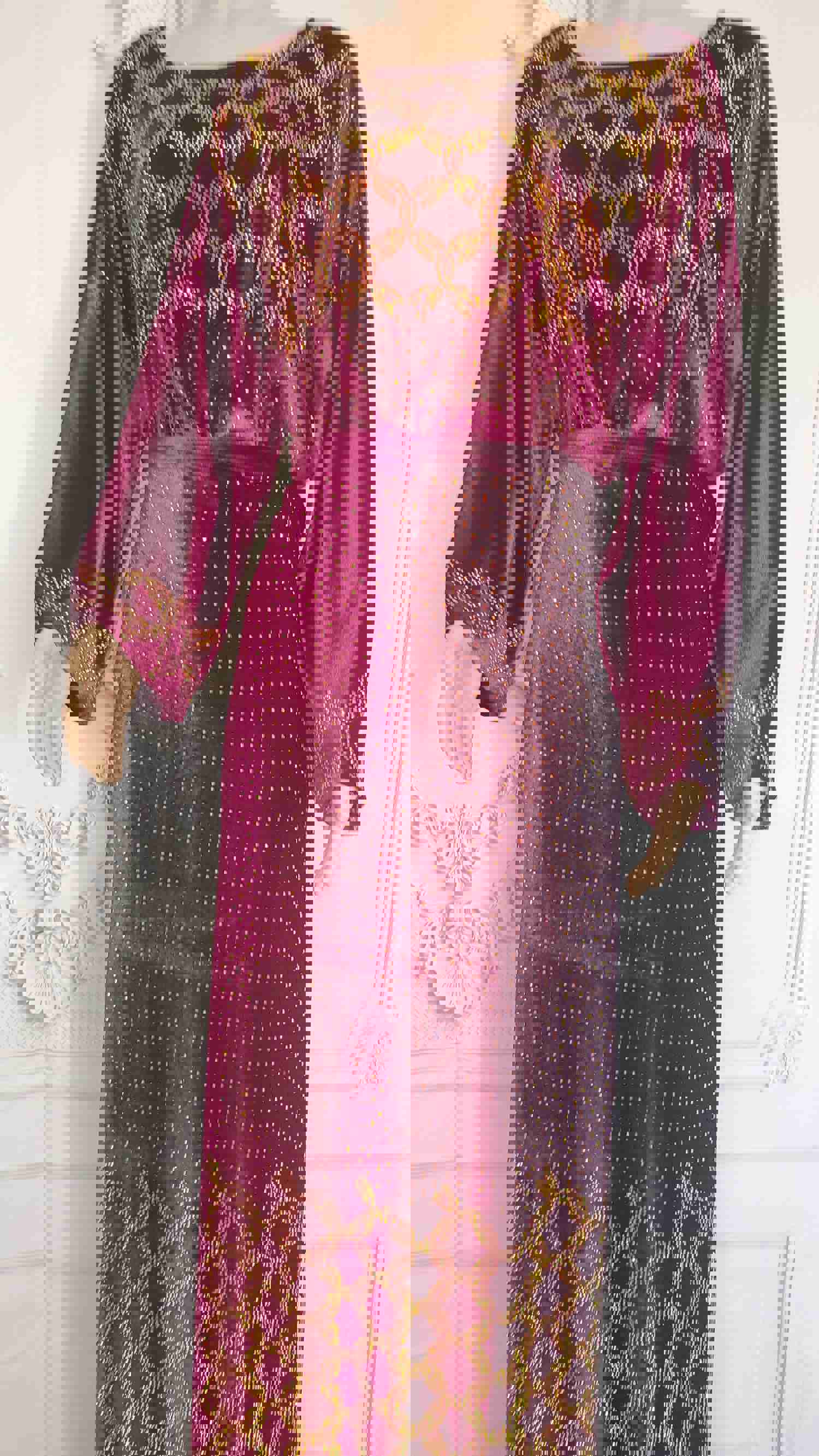 Elegant 3-Piece Italian Velvet Ensemble with Swarovski Stones
