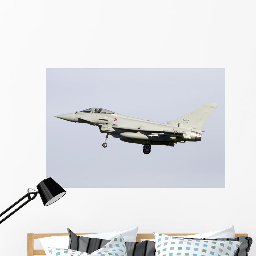 Eurofighter Typhoon 2000 Italian Left Side Wall Decal - Vibrant Aviation Art