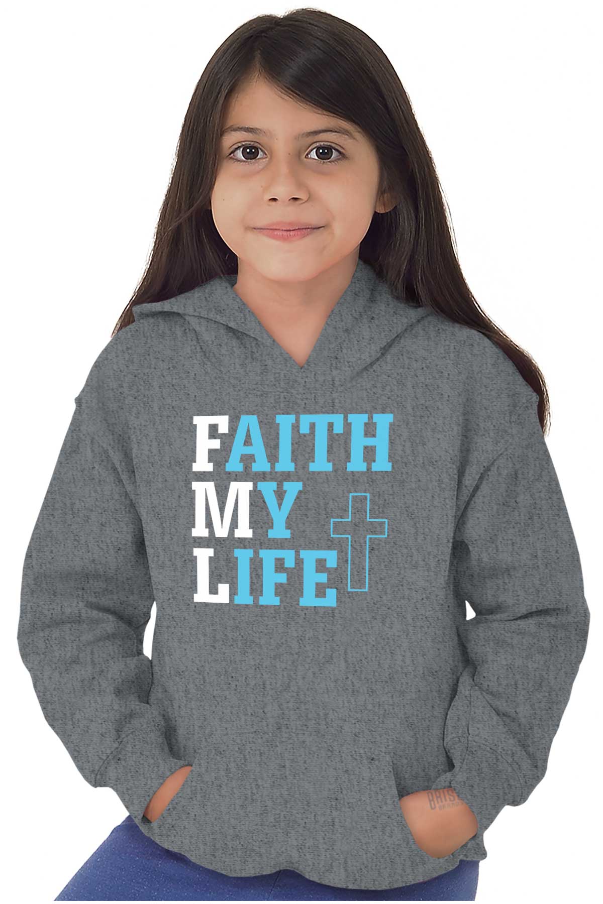 Faith My Life Youth Hoodie - Embrace Christian Strength