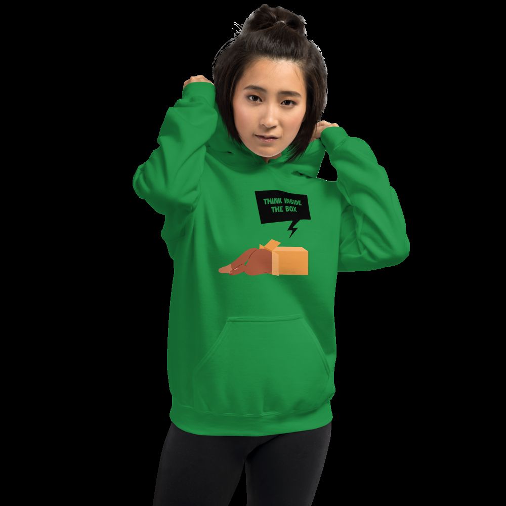 Cozy & Stylish Think Inside the Box Hoodie