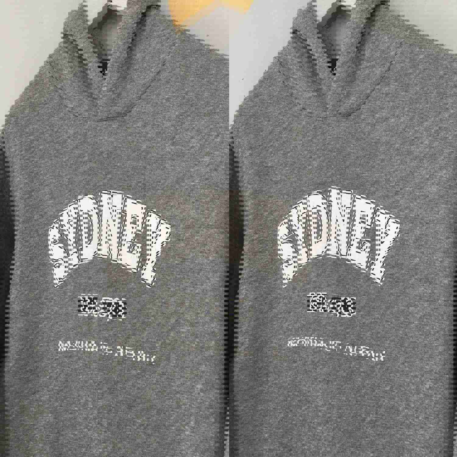 Vintage Sydney Gray Hoodie Sweatshirt - Size XS, Fits Like M