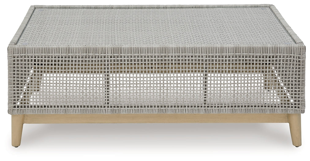 Outdoor Resin Wicker Rectangular Cocktail Table