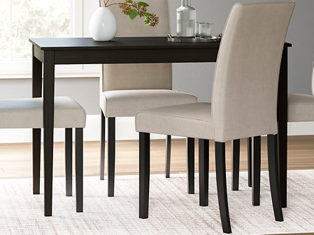 Contemporary Kimonte Rectangular Dining Table by Ashley Express