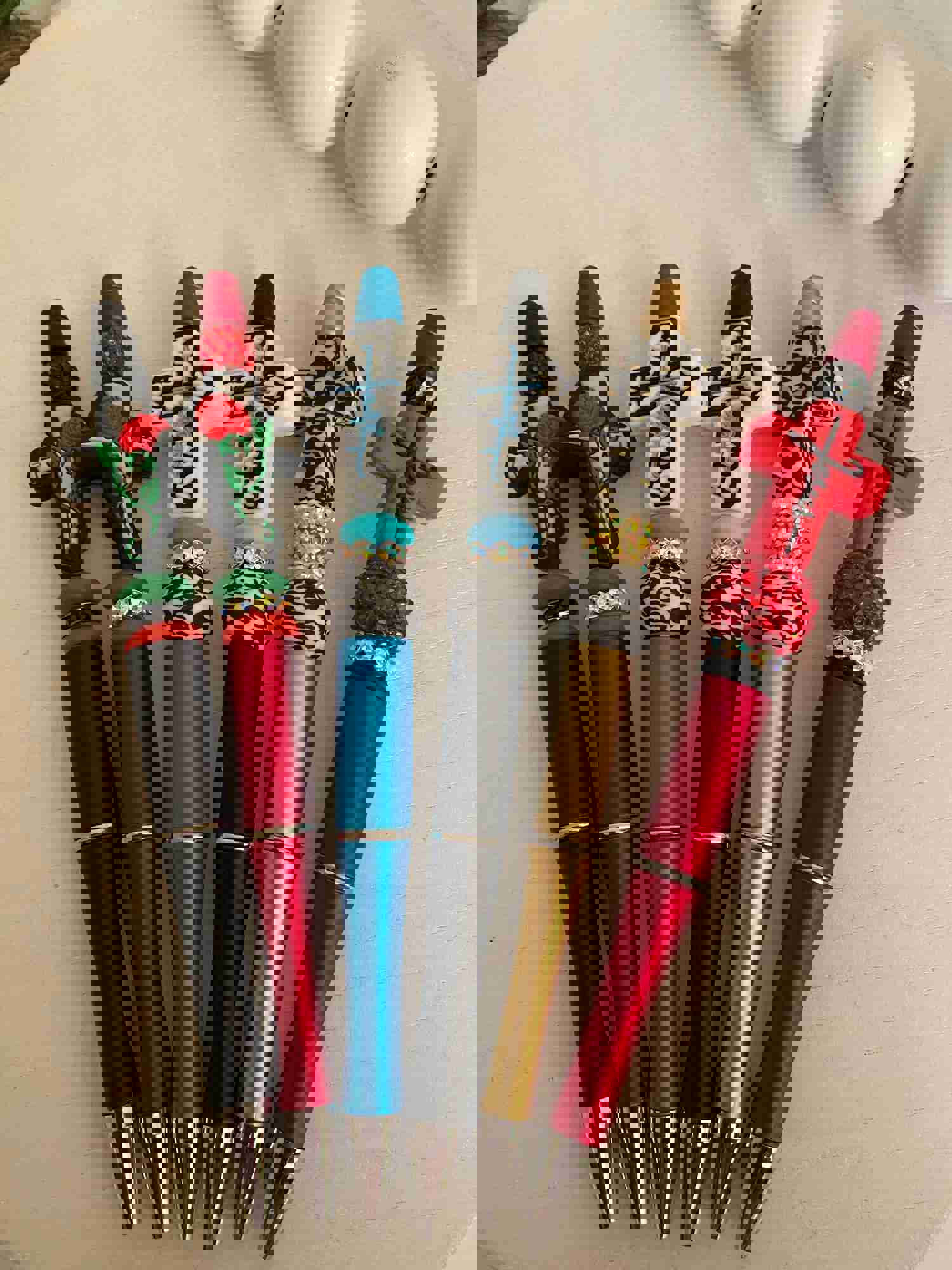 Inspirational Retractable Beaded Pens with Black Ink