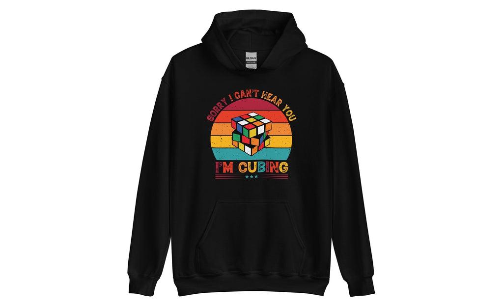 Cozy Rubik's Cube Themed Hoodie - Comfortable Puzzle Lover's Wear