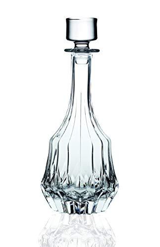 Elegant Clear Glass Crystal Wine Decanter with Stopper
