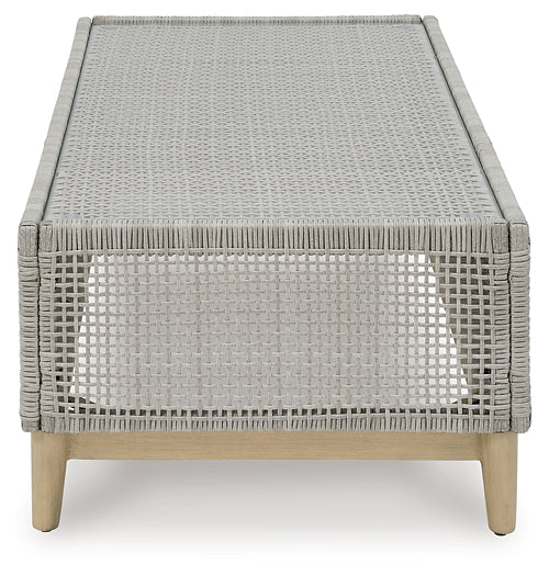 Outdoor Resin Wicker Rectangular Cocktail Table