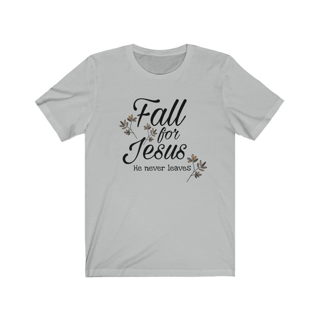 Embrace Faith in Style - Unisex Autumn Leaves Christian Short Sleeve Tee