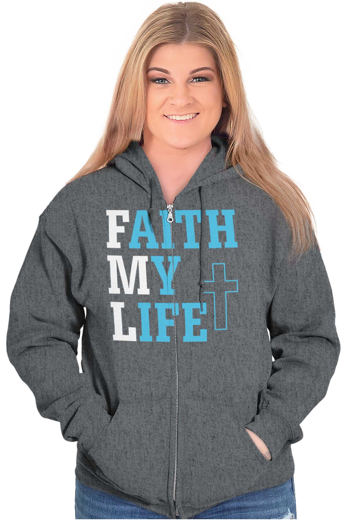 Embrace Your Faith with the Christ-Inspired Zip Hoodie