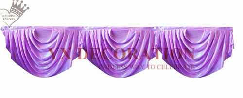 Elegant Ice Silk Swag Drapery for Weddings and Special Events
