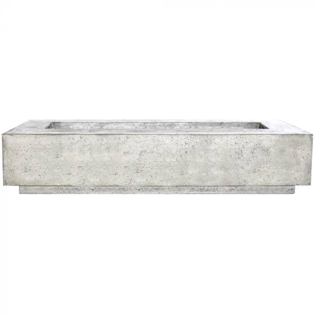 Prism Hardscapes 90" Tavola 6 Rectangular Concrete Natural Gas Fire Pit Table
