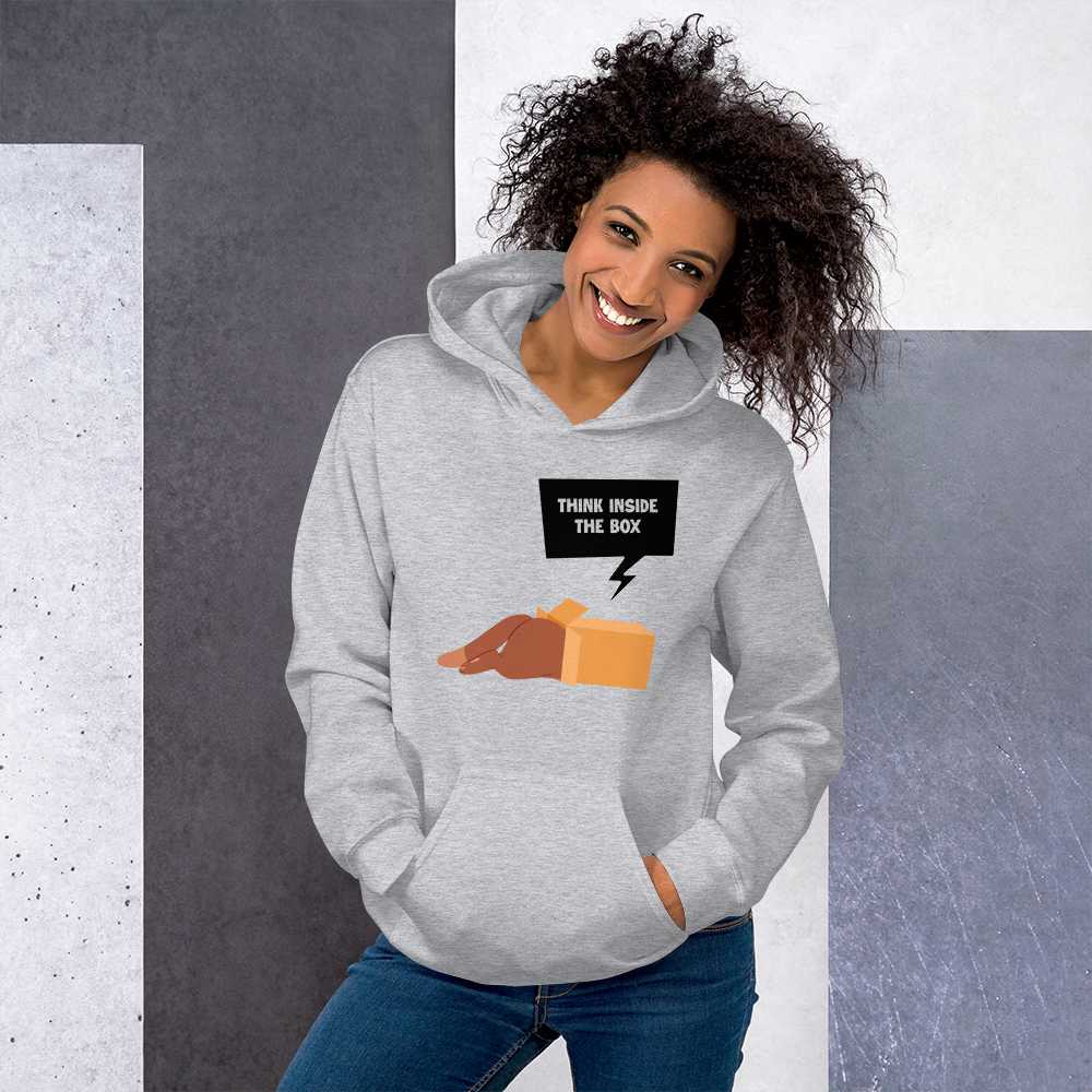 Cozy & Stylish Think Inside the Box Hoodie