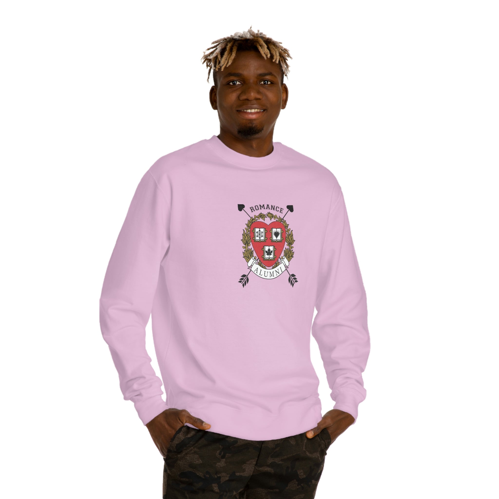 Arrow Crest Alumni Sweatshirt - Comfortable Crew Neck