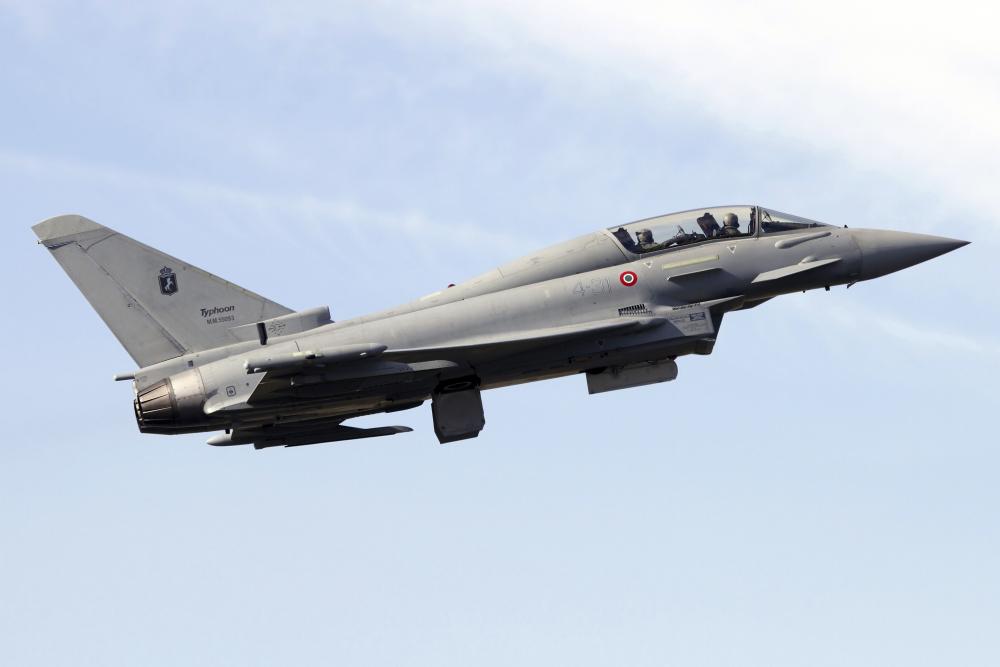 Eurofighter Typhoon 2000 Italian Wall Decal - Vibrant Aviation Decor